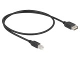 Cablu USB 2.0 A priză dublă B mufă 0,5m
