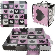 Set puzzle educativ spuma pentru copii, 36 piese, material antiderapant, impermeabil, 140x140x1 cm, multicolor