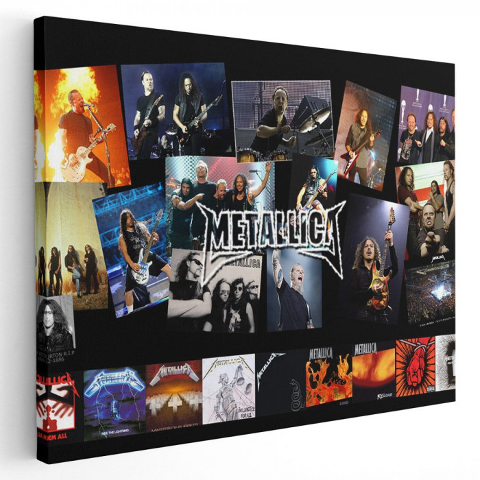 Tablou afis Metallica trupa rock 2387 Tablou canvas pe panza CU RAMA 50x70 cm