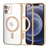 Husa premium iPhone 12 Techsuit Luxury Crystal MagSafe, auriu