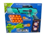 Pusca cu bile moi si panou de tinta &ndash; Set Sport Shooting Series 12 bile burete