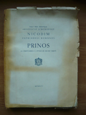 PRINOS INALT PREA SFINTITULUI NICODIM PATRIARHUL ROMANIEI - 1946 foto