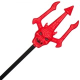 Accesoriu Deghizare Halloween, Trident, Lungime 127cm, Culoare Roșu, Material Plastic, Oem