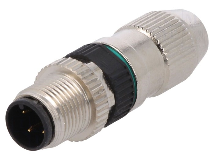 Conector M12 4-PIN, IP67, pe cablu