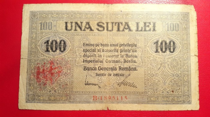 100lei BGR 1917