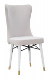 Cumpara ieftin Set 2 scaune Mimoza, Mauro Ferretti, 40x65x99 cm, fier, crem