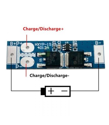 Modul protectie incarcare 1x 18650 12A BMS 1S foto