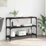vidaXL Dulap pentru cărți Stejar negru 100 x 33 x 71 cm Lemn compozit