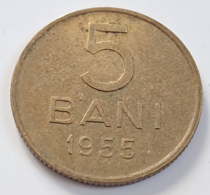 Romania, 5 Bani 1955