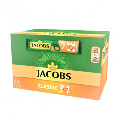 Cafea Instant, Jakobs, 3 in 1 Classic, 24 plicuri x 15.2g