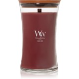 Woodwick Opulent Wood Rouge Oud lum&acirc;nare parfumată cu fitil din lemn 609.5 g