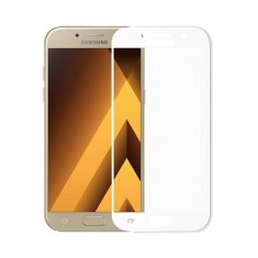 Folie Sticla Tempered Glass Samsung A3 2017 a320 White 3D Fullcover