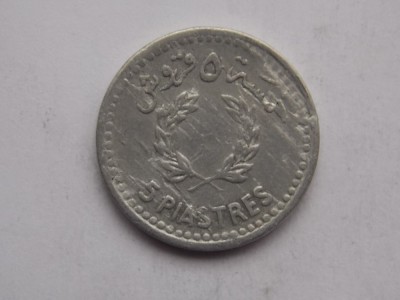 5 PIASTRES 1954 LIBAN foto