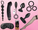 Kit Valentine's Day Naughty Midnight Box, 9 Accesorii, Negru