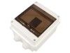 Carcasa modulara JONEX IP55 6 module, transparent fumuriu, 1 sir, cu garnituri membrana