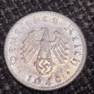 Germania Nazista 50 reichspfennig 1940 D (Munchen) foto