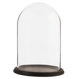 Cumpara ieftin Platou decorativ lemn cupola sticla 23x31 cm