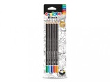 Set 5 creioane grafit CARIOCA Black