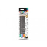 Set 5 creioane grafit CARIOCA Black
