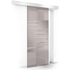 Usa glisanta Boss &reg; model Speed incolor, 60x215 cm, sticla bronz 8 mm, culisanta in ambele directii
