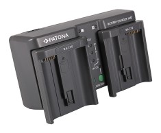 Incarcator Patona Premium 2x acumulatori EN-EL18 EN-EL4 LP-E4 BA-T10 BA-T20 MH-26 replace Nikon/Canon-1667 foto