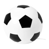 Veioza LED, 3 W, 200 lm, ABS, model fotbal, Negru/Alb, General