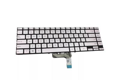 Tastatura Laptop, Asus, ZenBook 14 UX425, UX425A, UX425J, UX425JA, UX425EA, iluminata, argintie, layout US foto