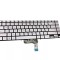 Tastatura Laptop, Asus, ZenBook 14 UX425, UX425A, UX425J, UX425JA, UX425EA, iluminata, argintie, layout US