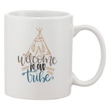 Cana alba personalizata &#039;WELCOME TO OUR TRIBE&#039;, INOVATIX&reg;. 330ml