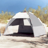 vidaXL Cort camping 4 persoane gri impermeabil setare rapidă
