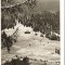 CPIB 15947 CARTE POSTALA - MUNTII BUCEGI. CABANA &quot;DIHAM&quot; SI PARTIA DE SCHI