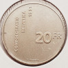 1927 Elvetia 20 francs 1991 Swiss Confederation km 70 argint, Europa