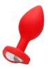 Butt Plug Anal Ouch 7,3 cm - Rosu