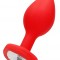 Butt Plug Anal Ouch 7,3 cm - Rosu