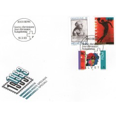 Elvetia 1993 - aniversari, serie pe FDC