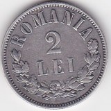 Romania 2 lei 1873, Argint