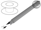Cablu Alpha Essential C&amp;C 2x20AWG PVC Gri 30,5m