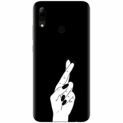 Husa silicon pentru Huawei P Smart 2019, Finger Cross foto