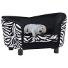 Canapea pentru caini, negru, 68 x 38 x 38 cm, plus GartenMobel Dekor, vidaXL