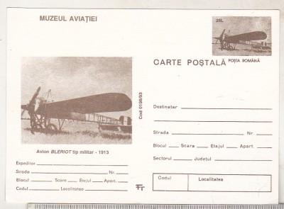 bnk cp Muzeul aviatiei - Avion Bleriot tip militar 1913 - mf foto
