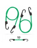 Set de cordeline de fixare profesionale - Verde - 90 cm x 8 mm - 2 buc. / pachet, Mega Drive