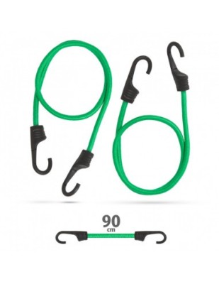 Set de cordeline de fixare profesionale - Verde - 90 cm x 8 mm - 2 buc. / pachet foto