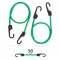 Set de cordeline de fixare profesionale - Verde - 90 cm x 8 mm - 2 buc. / pachet