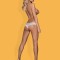Alabastra - Lenjerie sexy tanga, alb, L/XL