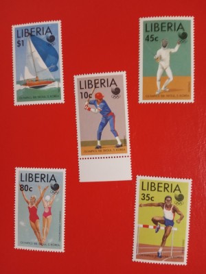 LIBERIA, SPORT SEOUL - SERIE COMPLETĂ MNH foto