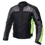 Geaca moto textil Adrenaline Pyramid 2.0, negru/fluo/gri, marime S