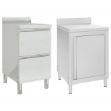 Dulapuri Bucatarie Profesionale Gossi, 2 Buc, Inox, HORECA, Dimensiuni Variate