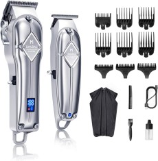 Ma?ina de tuns Lural pentru barba?i + Kit de tuns cu lama in T fara fir, Kit profesional de tuns pentru barba Frizer Barba?i, Femei, CopiiMa?ina de tu foto