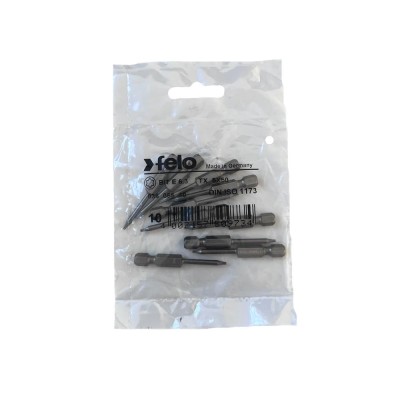 Set 10 biti Felo, seria Industrial profil Torx, E6.3, TX5, 50mm foto