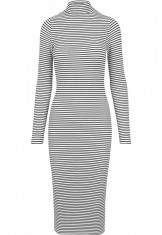 Ladies Striped Turtleneck Dress foto